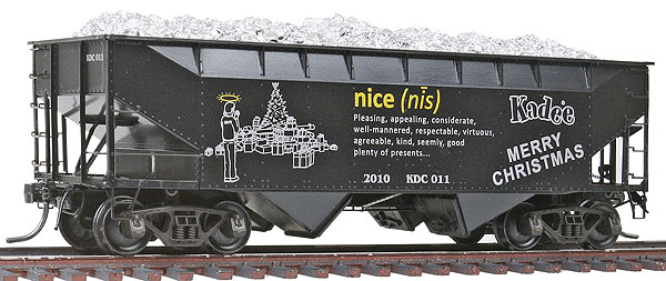 Kadee 2022 Christmas Car 50-Ton Aar Standard 2-Bay Open Hopper 2010 Kadee® Christmas Car "Naughty &  Nice" Kadee By Kadee Quality Products @ Dallasmodelworks.com