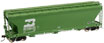 Atlas Model Railroad Co. Master Line™ Rolling Stock ACF® 4650 3-Bay Centerflow Covered Hopper (Post-1971 Body) – Burlington Northern BN 458433 