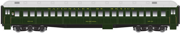 Atlas Model Railroad Co. Master Line™ Rolling Stock Heavyweight Single-Window Coach - Nacionales de Mexico 3292