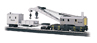 Bachmann Silver Series 250 Ton Crane Car And Boom Tender - Maintenance Of Way