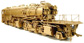 Broadway Limited Imports Cab-Forward AC-12 w/Tender (Varnished Brass) - Unpainted