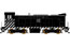 Bowser Manufacturing Co. Executive Line Baldwin DS 4-4-1000 (DCC w/Tsunami Sound) - Santa Fe No. 2262 (Zebra Stripe)