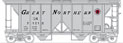 Bowser Manufacturing Co. 70-Ton 2-Bay Covered Hopper – Great Northern GN 71010