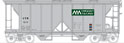 Bowser Manufacturing Co. 70-Ton 2-Bay Covered Hopper – Vermont VTR 60