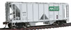 Bowser Manufacturing Co. 70-Ton 2-Bay Covered Hopper – Vermont VTR 55