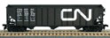 Bowser Manufacturing Co. 100-Ton 45' H-43 3-Bay Hopper Canadian National #1 (Black w/White Lettering)