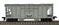 Bowser Manufacturing Co. 70-Ton 2-Bay Open-Side Covered Hopper - Seaboard 7678