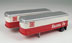 Classic Metal Works Mini Metals Santa Fe RR Express – 32' Aero-Van Trailer Set (2 Pack)