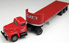 Classic Metal Works Mini Metals Tractor-Trailer - International R-190 w/Flatbed - Pacific-Intermountain-Express (P-I-E)