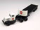 Classic Metal Works Mini Metals US Steel White SuperPower Tractor/32' Flatbed Trailer Set