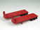 Classic Metal Works Mini Metals Fruehauf® Factory Red 32' Flatbed Trailers (2 Pack)