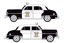 Classic Metal Works Mini Metals® 1950 Plymouth 4-Door Sedan (2 Pack) - Police Department (N Scale)