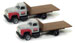 Classic Metal Works Mini Metals 1954 Ford Flatbed Truck (2-Pack) - Ford Parts (N Scale)