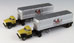 Classic Metal Works Mini Metals 1954 Ford Tractor w/32' Aerovan Trailer (2-Pack) - Campbell Express (N Scale)