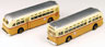 Classic Metal Works GMC TD 3610 Transit Bus (2-Pack) - Boston MTA (N Scale)