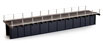 ExactRail 72' Deck Plate Girder Bridge, Late Version : Black