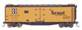 InterMountain Railway Company Santa Fe Refrigerator Car (The Scout/RR27/Curved Line Map) - Santa Fe SFRD 34654