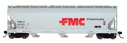 InterMountain Railway Company ACF 4650 Cubic Foot 3-Bay Hopper - FMC FMLX 45307