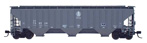 InterMountain Railway Company 4750 Cubic Foot 3 Bay Covered Hopper - Illinois Central #768950