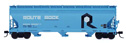 InterMountain Railway Company ACF 4650 Cubic Ft. 3-Bay Hopper - Route Rock #800211