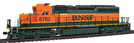 Kato USA, Inc. EMD SD40-2 Mid-Production, Burlington Northern Santa Fe No. 6762