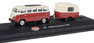 Model Power Minis Volkswagen VW Samba Bus (T1) w/Camping Trailer 