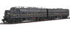 PROTO 2000 EMD F7A-B Set - Standard DC - Pennsylvania Nos. 9814-A & 9814-B (Brunswick Green w/Single Buff Stripe)