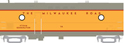 Rapido Trains, Inc. Steam Generator Car - Milwaukee Road (1955 UP Scheme) #70