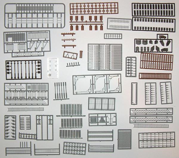 Structure Parts Assortment HO Scale (470 Pieces) by Tichy Train Group ...