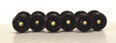 Walthers Cornerstone Freight Car Trucks Sprung Plastic w/Plastic Wheels - 'T' Section' Bettendorf (1 Pair)