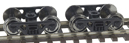 Walthers Cornerstone Freight Car Trucks Rigid Plastic w/Metal Wheels - Roller Bearing (1 Pair)