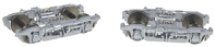 Walthers Cornerstone GSC 41-HR Passenger Trucks w/36in. Metal Wheels - Silver (1 Pair)