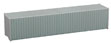 Walthers Cornerstone 40' Rib Side Container – Undecorated
