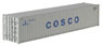 Walthers Cornerstone 40' Rib Side Container – Cosco