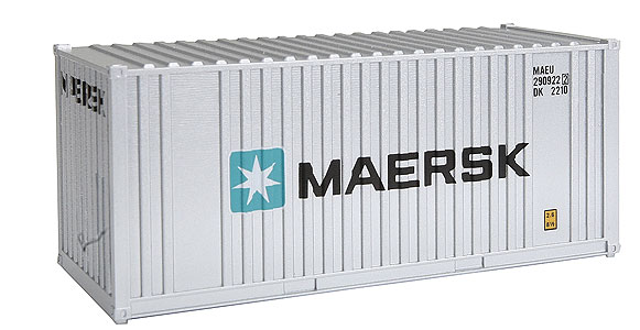 Walthers Cornerstone 20' Ribbed-Side Intermodal Box-Type Container 