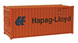 Walthers SceneMaster 20' Corrugated-Side Container - Hapag-Lloyd