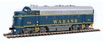 WalthersMainline EMD F7A (ESU Sound and DCC) - Wabash No. 715