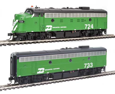 EMD F7A-B Set (Tsunami® Sound & DCC) Burlington Northern By Walthers ...