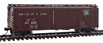 WalthersMainline 40' Single Sheathed Boxcar (w/Flat Roof, Dreadnaught Ends, Wood Running Boards) - Rock Island RI 42199