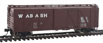 WalthersMainline 40' Single Sheathed Boxcar (w/Flat Roof, Dreadnaught Ends, Wood Running Boards) - Wabash WAB 76076