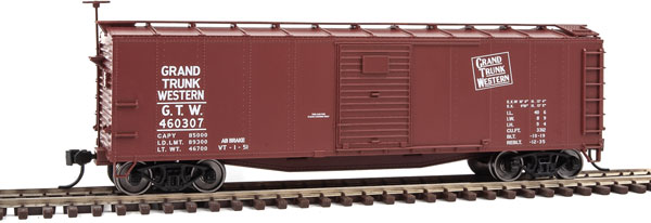 40' Rebuilt USRA Steel Boxcar Grand Trunk Western by Walthers ...