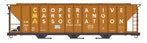 WalthersMainline 50' Pullman-Standard PS2-CD 4427 3-Bay Covered Hopper - Cooperative Marketing Association (CMA) TLDX 3010