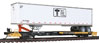 WalthersMainline 50' Front Runner w/Trailer TTX Company Trailer-Train TTUX 140229 w/45' TOTE Trailer #750083