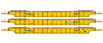 WalthersMainline 53' NSC 3-Unit Well Car - TTX Company TTX 620502