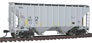 WalthersMainline 37' 2980 Cubic-Foot 2-Bay Covered Hopper - ITFX ITFX 30726