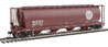 WalthersMainline 59' Cylindrical Hopper (Trough Hatches) - Burlington Northern Santa Fe BNSF 421702