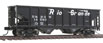 WalthersMainline 36' 2-Bay Ribbed Hopper - Denver & Rio Grande Western D&RGW 14583