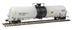 WalthersProto 55' Trinity Modified 30,145-Gallon Tank Car - Trinity Industries Leasing Company TILX #2 (White w/Black Band)