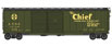 WalthersProto 50' AAR Double-Door Express Boxcar - Santa Fe ATSF 10198 (As-Built, Allied Full Cushion Trucks)