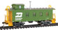 WalthersProto 30' CB&Q 4-Window Wood Caboose - Burlington Northern 11153